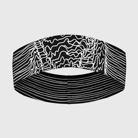 Повязка на голову 3D с принтом Чёрно белый объёмный растр в Новосибирске,  |  | abstraction | minimalism | raster | volume | абстракция | минимализм | объём | растр