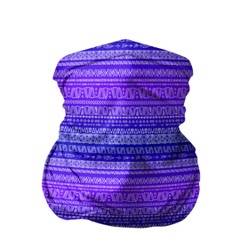 Бандана-труба 3D с принтом Узор в стиле бохо на фиолетовом фоне в Новосибирске, 100% полиэстер, ткань с особыми свойствами — Activecool | плотность 150‒180 г/м2; хорошо тянется, но сохраняет форму | bohemian chic | boho | богемный шик | бохо | графика