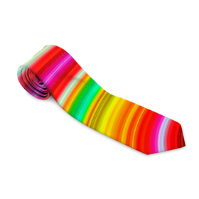 Галстук 3D с принтом Rainbow colors в Белгороде, 100% полиэстер | Длина 148 см; Плотность 150-180 г/м2 | blue | bright | color | green | orange | pastel | pattern | pink | purple | rainbow | red | summer | yellow | желтый | зеленый | красный | летний | оранжевый | пастельный | радуга | розовый | синий | узор | фиолетовый | цветной | яркий