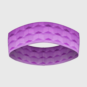 Повязка на голову 3D с принтом Фиолетово розовый геометрический узор Градиент в Новосибирске,  |  | геометрический узор | градиент | розовый | сиреневый градиент | фиолетовый