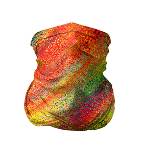 Бандана-труба 3D с принтом Rainbow inclusions в Белгороде, 100% полиэстер, ткань с особыми свойствами — Activecool | плотность 150‒180 г/м2; хорошо тянется, но сохраняет форму | abstraction | blue | color | orange | pink | rainbow | red | абстракция | красный | оранжевый | радуга | розовый | синий | цветной