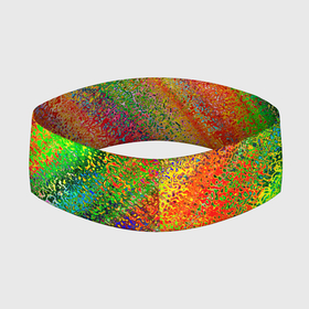 Повязка на голову 3D с принтом Rainbow inclusions ,  |  | abstraction | blue | color | orange | pink | rainbow | red | абстракция | красный | оранжевый | радуга | розовый | синий | цветной