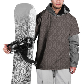 Накидка на куртку 3D с принтом Серые волны узоры в Кировске, 100% полиэстер |  | абстракция | геометрия | клас | классика | нейтральные | спокойные | узор | узоры