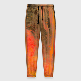 Мужские брюки 3D с принтом Абстрактное множество красок   Оранжевый , 100% полиэстер | манжеты по низу, эластичный пояс регулируется шнурком, по бокам два кармана без застежек, внутренняя часть кармана из мелкой сетки | abstraction | art | artwork | blood | colorful | colors | graphics | paints | patterns | surrealism | sweethuman | sweethumen | абстракция | арт | графика | искусство | краски | кровь | разноцветный | сюрреализм | узоры | цвета