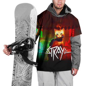 Накидка на куртку 3D с принтом Stray: Бродяжка в Курске, 100% полиэстер |  | adventure | b 12 | cat | cyberpunk | drone | kitten | stray | б 12 | бродячий | дрон | киберпанк | кот | котоенок | кошка | приключения