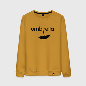 Мужской свитшот хлопок с принтом Академия Амбрелла лого в Новосибирске, 100% хлопок |  | academy ambrella | umbrella | зонт | зонтик | нетфликс | пятый