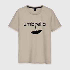 Мужская футболка хлопок с принтом Академия Амбрелла лого в Кировске, 100% хлопок | прямой крой, круглый вырез горловины, длина до линии бедер, слегка спущенное плечо. | academy ambrella | umbrella | зонт | зонтик | нетфликс | пятый
