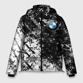Мужская зимняя куртка 3D с принтом BMW :  Испачканная ЧБ в Тюмени, верх — 100% полиэстер; подкладка — 100% полиэстер; утеплитель — 100% полиэстер | длина ниже бедра, свободный силуэт Оверсайз. Есть воротник-стойка, отстегивающийся капюшон и ветрозащитная планка. 

Боковые карманы с листочкой на кнопках и внутренний карман на молнии. | bmw | bmw motorsport | bmw performance | carbon | m | m power | motorsport | performance | sport | бмв | карбон | моторспорт | спорт