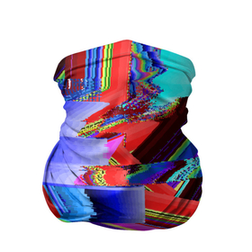 Бандана-труба 3D с принтом Авангардный модный глитч в Кировске, 100% полиэстер, ткань с особыми свойствами — Activecool | плотность 150‒180 г/м2; хорошо тянется, но сохраняет форму | abstraction | color | fashion | glitch | neon | vanguard | абстракция | авангард | глитч | мода | неон | цвет