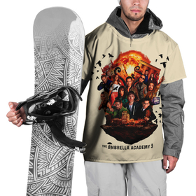 Накидка на куртку 3D с принтом Академия Амбрелла 3 сезон в Тюмени, 100% полиэстер |  | academy ambrella | five | umbrella | зонт | зонтик | нетфликс | пятый | файв