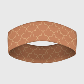 Повязка на голову 3D с принтом Узоры кофейного цвета в Тюмени,  |  | абстрактные | абстракция | геометрия | классика | классические | нейтральные | спокойные | узор | узоры