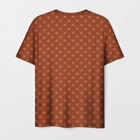 Мужская футболка 3D с принтом Коричневые звездочки в Санкт-Петербурге, 100% полиэфир | прямой крой, круглый вырез горловины, длина до линии бедер | абстрактные | абстракция | геометрия | классика | классические | нейтральные | спокойные | узор | узоры