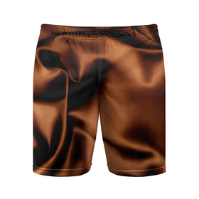 Мужские шорты спортивные с принтом Шелк шоколадный оттенок ,  |  | текстура шелка | ткань | шелк | шелк шоколад | шоколадный цвет