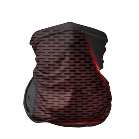 Бандана-труба 3D с принтом Объемная красная сетка на черной пластине в Кировске, 100% полиэстер, ткань с особыми свойствами — Activecool | плотность 150‒180 г/м2; хорошо тянется, но сохраняет форму | абстрактные | геометрия | классика | классические | нейтральные | спокойные | узор | узоры