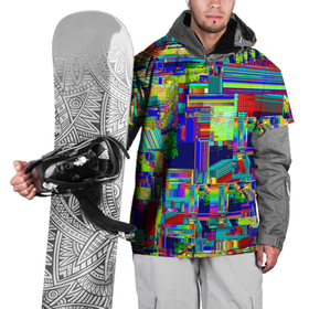 Накидка на куртку 3D с принтом Vanguard fractal pattern в Новосибирске, 100% полиэстер |  | abstraction | fashion | fractal | glitch | pattern | vanguard | абстракция | авангард | глитч | мода | паттерн | фрактал