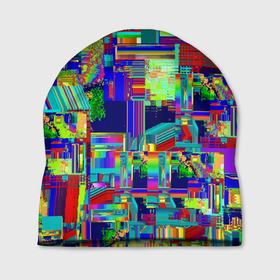 Шапка 3D с принтом Vanguard fractal pattern , 100% полиэстер | универсальный размер, печать по всей поверхности изделия | abstraction | fashion | fractal | glitch | pattern | vanguard | абстракция | авангард | глитч | мода | паттерн | фрактал