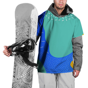 Накидка на куртку 3D с принтом Geometry collor в Тюмени, 100% полиэстер |  | абстрактные | геометрия | классика | классические | нейтральные | спокойные | узор | узоры