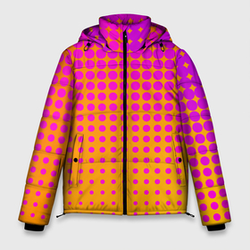 Мужская зимняя куртка 3D с принтом Желто розовый градиент в Петрозаводске, верх — 100% полиэстер; подкладка — 100% полиэстер; утеплитель — 100% полиэстер | длина ниже бедра, свободный силуэт Оверсайз. Есть воротник-стойка, отстегивающийся капюшон и ветрозащитная планка. 

Боковые карманы с листочкой на кнопках и внутренний карман на молнии. | абстрактные | классика | классические | нейтральные | спокойные | узор | узоры