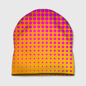 Шапка 3D с принтом Желто розовый градиент в Тюмени, 100% полиэстер | универсальный размер, печать по всей поверхности изделия | абстрактные | классика | классические | нейтральные | спокойные | узор | узоры