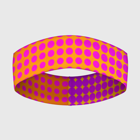 Повязка на голову 3D с принтом Желто розовый градиент в Курске,  |  | абстрактные | классика | классические | нейтральные | спокойные | узор | узоры