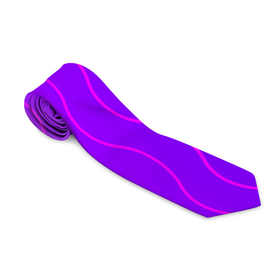 Галстук 3D с принтом Фиолетовые линии в Петрозаводске, 100% полиэстер | Длина 148 см; Плотность 150-180 г/м2 | абстрактные | классика | классические | нейтральные | спокойные | узор | узоры
