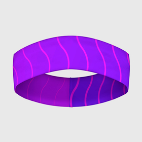 Повязка на голову 3D с принтом Фиолетовые линии в Тюмени,  |  | абстрактные | классика | классические | нейтральные | спокойные | узор | узоры
