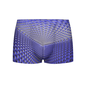 Мужские трусы 3D с принтом Неоновые кубы   оптическая иллюзия в Екатеринбурге, 50% хлопок, 50% полиэстер | классическая посадка, на поясе мягкая тканевая резинка | Тематика изображения на принте: 3d | 3д | куб | кубы | неон | неоновая | неоновые | неоновый | оптическая иллюзия