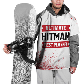 Накидка на куртку 3D с принтом Hitman: красные таблички Best Player и Ultimate в Новосибирске, 100% полиэстер |  | hitman | logo | ultimate | игра | игры | краска | краски | лого | логотип | символ | хитман