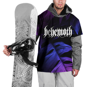 Накидка на куртку 3D с принтом Behemoth Neon Monstera в Тюмени, 100% полиэстер |  | 
