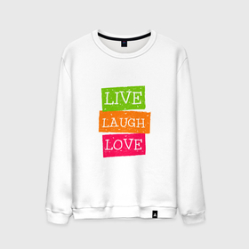 Мужской свитшот хлопок с принтом Live laugh love (quote) в Курске, 100% хлопок |  | brown | english | green | inspirational | pink | positive | quote | text | английский | вдохновляющие | зеленый | коричневый | любить | позитив | розовый | смеяться | текст | цитата