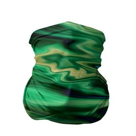 Бандана-труба 3D с принтом Абстрактный узор в зеленых тонах в Петрозаводске, 100% полиэстер, ткань с особыми свойствами — Activecool | плотность 150‒180 г/м2; хорошо тянется, но сохраняет форму | абстрактный узор | зеленый | оттенки зеленого | разводы | размытый узор | текстура краски