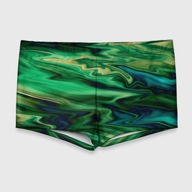 Мужские купальные плавки 3D с принтом Абстрактный узор в зеленых тонах в Санкт-Петербурге, Полиэстер 85%, Спандекс 15% |  | абстрактный узор | зеленый | оттенки зеленого | разводы | размытый узор | текстура краски