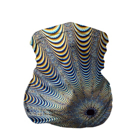 Бандана-труба 3D с принтом Туннель   оптическая иллюзия в Санкт-Петербурге, 100% полиэстер, ткань с особыми свойствами — Activecool | плотность 150‒180 г/м2; хорошо тянется, но сохраняет форму | Тематика изображения на принте: 3d | 3д | арт | волны | геометрия | гипно | гипноарт | гипнотический | оптическая иллюзия | туннель