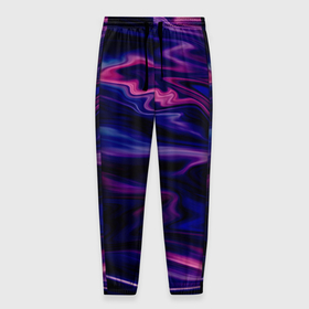 Мужские брюки 3D с принтом Фиолетово розовый абстрактный узор в Курске, 100% полиэстер | манжеты по низу, эластичный пояс регулируется шнурком, по бокам два кармана без застежек, внутренняя часть кармана из мелкой сетки | модный | мрамор | мраморная текстура | пурпурный | пятна | разводы | фиолетовый