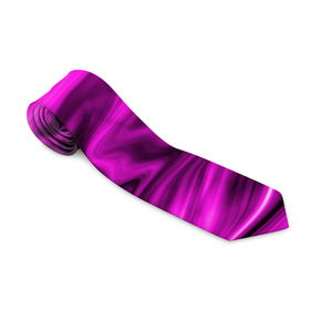 Галстук 3D с принтом Розово пурпурный закат в Петрозаводске, 100% полиэстер | Длина 148 см; Плотность 150-180 г/м2 | Тематика изображения на принте: абстрактный узор | малиновый | мрамор | мраморный узор | пурпурный | пятна | разводы | размытый фон