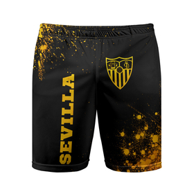 Мужские шорты спортивные с принтом Sevilla   Gold Gradient ,  |  | 