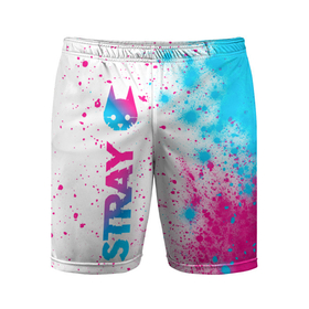 Мужские шорты спортивные с принтом Stray Neon Gradient Style ,  |  | 