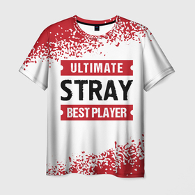 Мужская футболка 3D с принтом Stray: best player ultimate в Петрозаводске, 100% полиэфир | прямой крой, круглый вырез горловины, длина до линии бедер | 