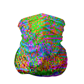 Бандана-труба 3D с принтом Пиксельный глитч арт паттерн в Белгороде, 100% полиэстер, ткань с особыми свойствами — Activecool | плотность 150‒180 г/м2; хорошо тянется, но сохраняет форму | abstraction | art | glitch | neon | pattern | pixel | абстракция | арт | глитч | неон | паттерн | пиксель