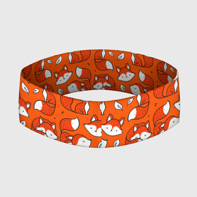 Повязка на голову 3D с принтом Red foxes в Тюмени,  |  | animal | fluffy | forest | funny | ginger | leaves | nature | orange | животное | забавный | лес | листья | оранжевый | природа | пушистый | рыжий