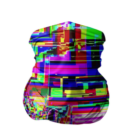 Бандана-труба 3D с принтом Яркий авангардный глитч в Кировске, 100% полиэстер, ткань с особыми свойствами — Activecool | плотность 150‒180 г/м2; хорошо тянется, но сохраняет форму | abstraction | color | glitch | pixels | vanguard | абстракция | авангард | глитч | пиксели | цвет