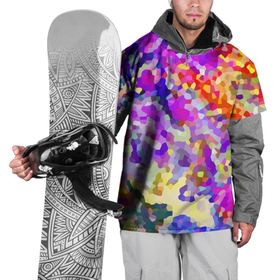 Накидка на куртку 3D с принтом Летняя мозаика в Новосибирске, 100% полиэстер |  | abstraction | color | impression | mosaic | summer | абстракция | импрессия | лето | мозаика | цвет