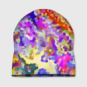 Шапка 3D с принтом Летняя мозаика , 100% полиэстер | универсальный размер, печать по всей поверхности изделия | Тематика изображения на принте: abstraction | color | impression | mosaic | summer | абстракция | импрессия | лето | мозаика | цвет