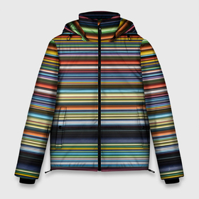 Мужская зимняя куртка 3D с принтом Абстрактное множество разноцветных линий в Тюмени, верх — 100% полиэстер; подкладка — 100% полиэстер; утеплитель — 100% полиэстер | длина ниже бедра, свободный силуэт Оверсайз. Есть воротник-стойка, отстегивающийся капюшон и ветрозащитная планка. 

Боковые карманы с листочкой на кнопках и внутренний карман на молнии. | abstraction | art | artwork | colorful | colors | geometry | graphics | lines | paints | patterns | surrealism | sweethuman | sweethumen | абстракция | арт | геометрия | графика | искусство | краски | линии | разноцветный | сюрреализм | узоры | цвета