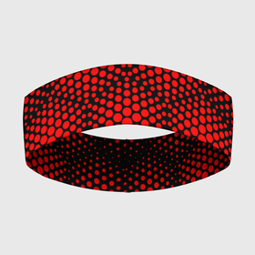 Повязка на голову 3D с принтом Красные неоновые соты ,  |  | 3d | 3д | гексагон | неон | неоновые | сота | соты | шестигранники | ячейки