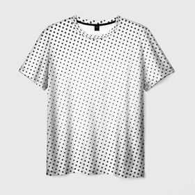Мужская футболка 3D с принтом Газетные точки   текстура в Тюмени, 100% полиэфир | прямой крой, круглый вырез горловины, длина до линии бедер | газета | паттерн | печать | текстура | точки