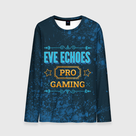 Мужской лонгслив 3D с принтом Игра EVE Echoes: pro gaming , 100% полиэстер | длинные рукава, круглый вырез горловины, полуприлегающий силуэт | 