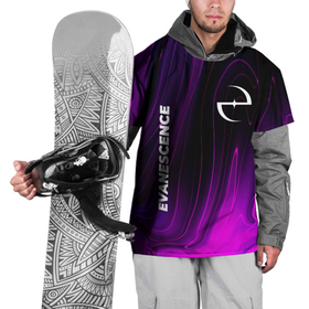 Накидка на куртку 3D с принтом Evanescence violet plasma , 100% полиэстер |  | Тематика изображения на принте: 