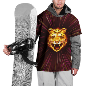 Накидка на куртку 3D с принтом Stay Wild Tiger , 100% полиэстер |  | Тематика изображения на принте: animals | cats wild | energy | flame | stay wild | tiger | wildlife | дикая | животные | кошка дикая | линии | пламя | полёт через вселенную | тигр | энергия