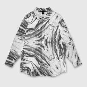 Мужская рубашка oversize 3D с принтом Черно белый абстрактный узор Трио в Екатеринбурге,  |  | абстрактный узор | ассиметрия | модный | серый | черно белый